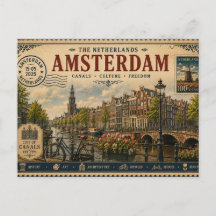 Lembrança de Férias Vintage na Holanda