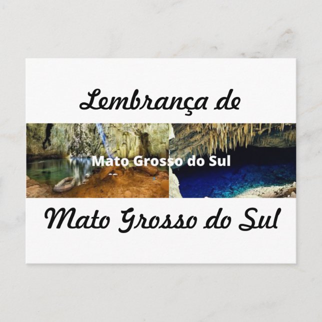 Cartão postal lembrança de Mato Grosso do Sul (Frente)