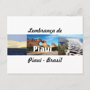 Cartão postal lembrança de Piauí