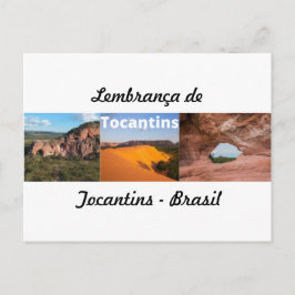 Cartão postal lembrança de Tocantins Brasil
