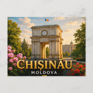 Cartão Postal 🗺️ Lembrança de Viagem de Chisinau para Férias na