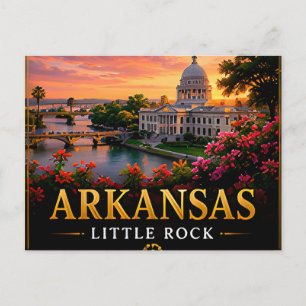 Cartão Postal 📍 Lembrança de Viagem do Arkansas para Viajantes