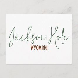 Cartão Postal Lembrança de viagem Jackson Hole, Wyoming