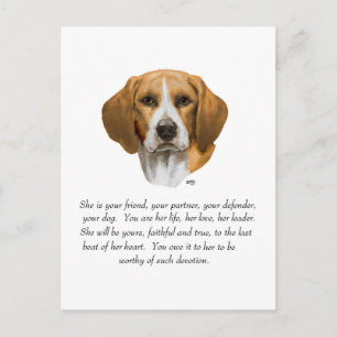 Cartão Postal Lembrança do Beagle
