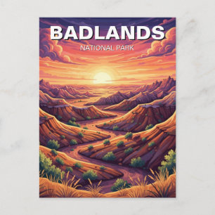 Cartão Postal Lembrança do Parque Nacional Badlands