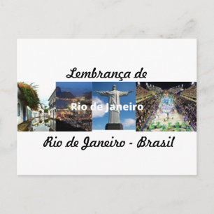 Cartão postal lembrança do Rio de Janeiro