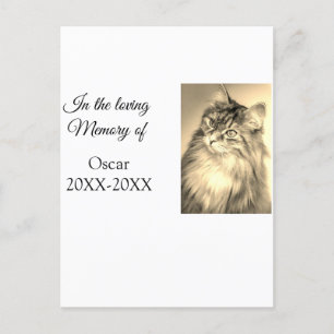 Cartão Postal lembrança memorial carinhosa funeral adicionar nom