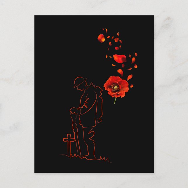 Cartão Postal Lembrança - Poppy, para não esquecer o Canadá (Frente)