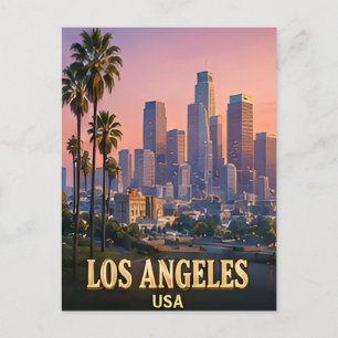 Cartão Postal ✈️ Lembranças de Los Angeles Califórnia 🌴