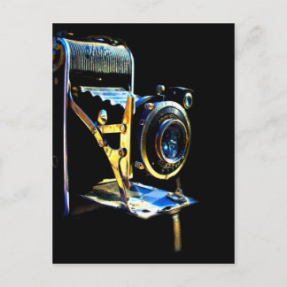 Cartão Postal Lembrar momentos de amor maravilhosos câmera antig