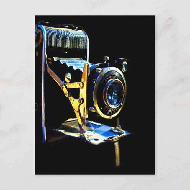 Cartão Postal Lembrar momentos de amor maravilhosos câmera antig (Frente)