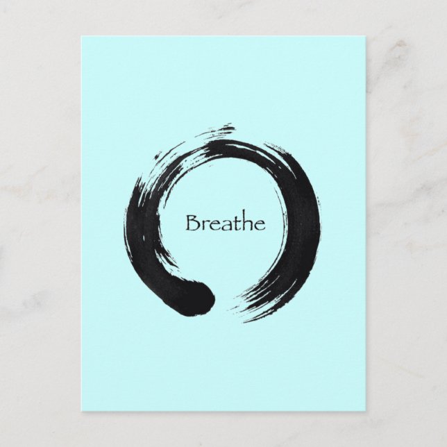 Cartão Postal Lembre-se de Breathe! (Frente)