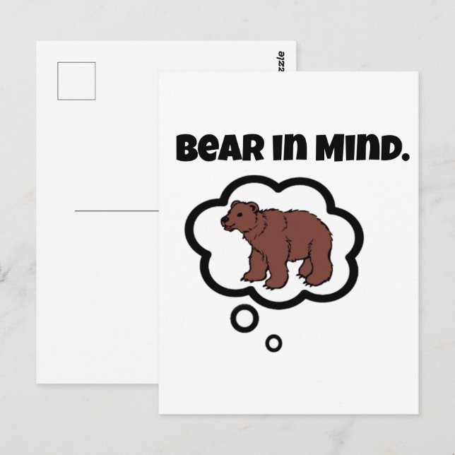 Cartão Postal Lembre-se de ter em mente um desenho animado (Frente/Verso)