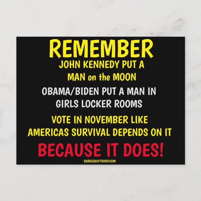 CARTÃO POSTAL LEMBRE-SE DE VOTAR (Frente)