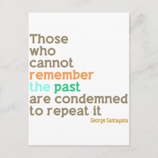 Cartão Postal Lembre-se do passado