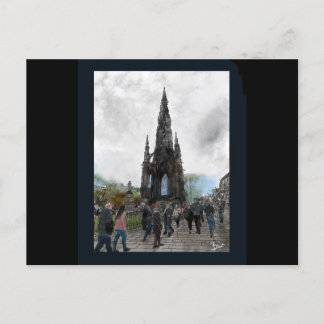 Cartão Postal Lembre-se no monumento escocês Edimburgo, Escócia