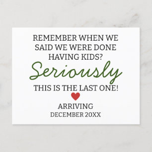 Cartão Postal Lembre-se quando dissemos que terminamos de gravid