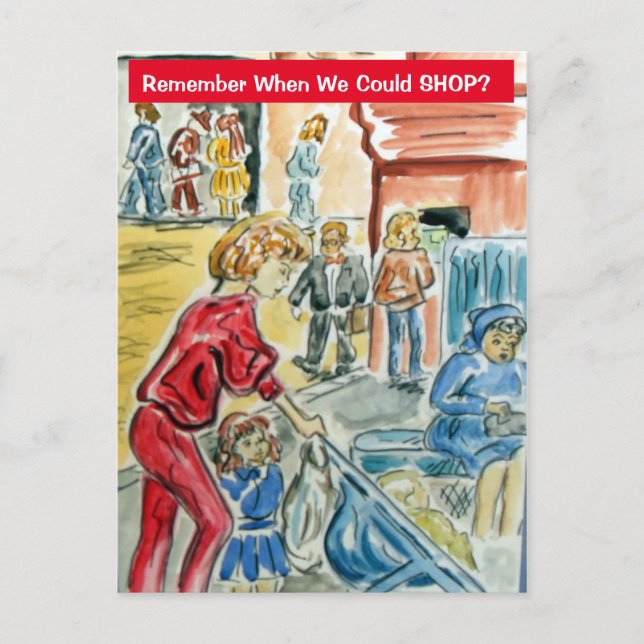 Cartão Postal Lembre-Se Quando Poderíamos Comprar (Frente)