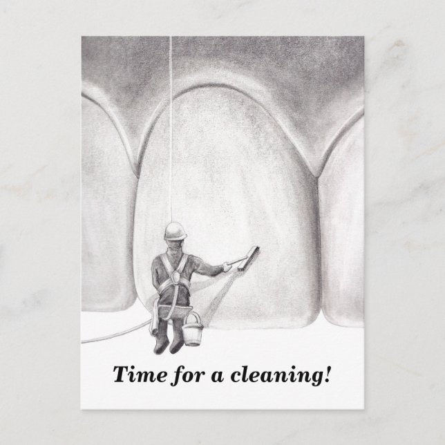 Cartão Postal Lembrete de Compromisso do Washer dos Dentes (Frente)