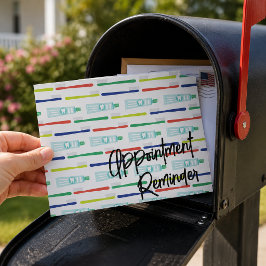 Cartão Postal Lembrete de Consulta no Consultório Odontológico P