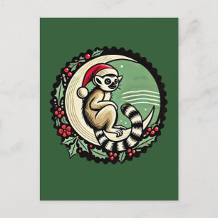 Cartão Postal Lemur de Natal