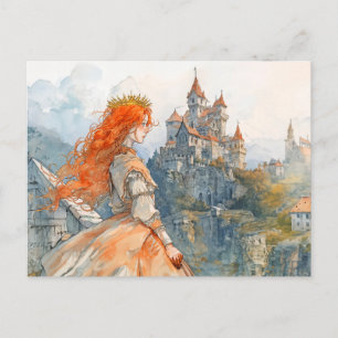 Cartão Postal Lenda da Rosstrappe: O Salto de Brunhilde Começa