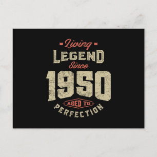 Cartão Postal Lenda Desde 1950 Presente de Aniversário