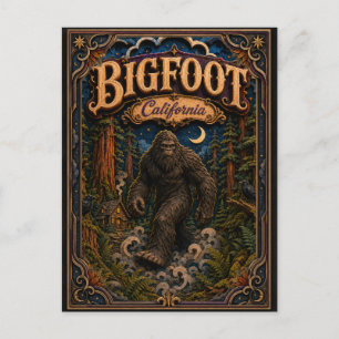 Cartão Postal Lendas do Bigfoot California Popcut