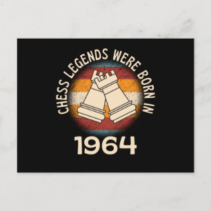 Cartão Postal Lendas do Xadrez Nasceram Em 1964