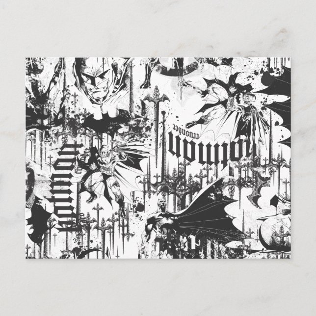 Cartão Postal Lendas Urbanas Batman - Padrão de Cruzador Captado (Frente)