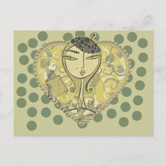 Cartão Postal Lendo os Camisetas e presentes da moda