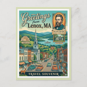 Cartão Postal Lenox MA Arrowhead Berkshires