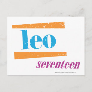 Cartão Postal Leo Aqua
