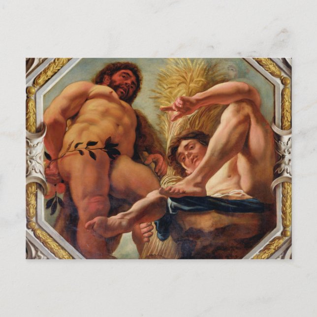 Cartão Postal Leo, dos Sinais do Zodíaco (Frente)