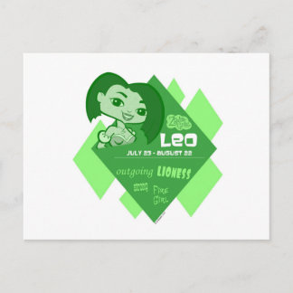 Cartão Postal Leo Postcard