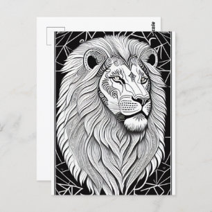 Cartão Postal Leo Zodiac - Leão Astrológico