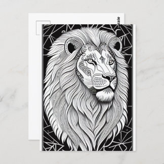 Cartão Postal Leo Zodiac - Leão Astrológico