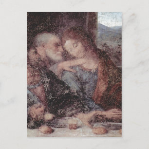 Cartão Postal Leonardo da Vinci Das Abendmahl, Detalhe 1495-1497