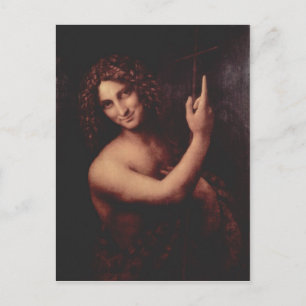 Cartão Postal Leonardo da Vinci Hl. Johannes der T?ufer 1513-151