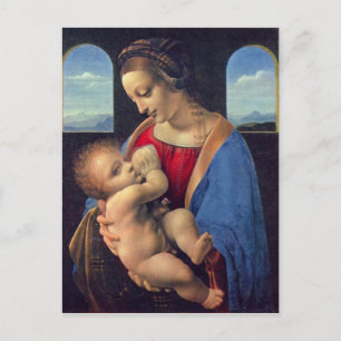 Cartão Postal Leonardo da Vinci - Madonna