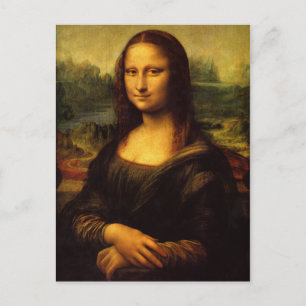 Cartão Postal Leonardo Da Vinci - Mona Lisa
