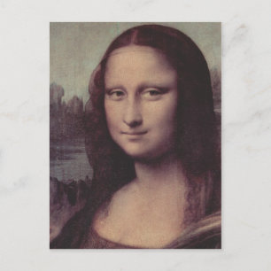 Cartão Postal Leonardo da Vinci Mona Lisa (La Giaconda), Detalhe