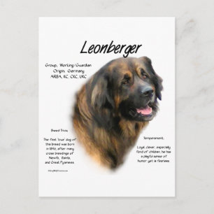 Cartão Postal Leonberger History Design