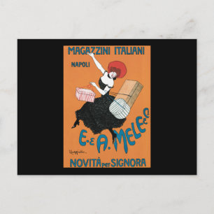 Cartão Postal Leonetto Cappiello Magazzini Italianos