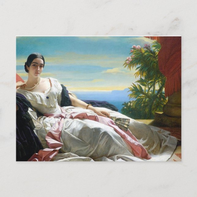 Cartão Postal Leonilla Princesa de Sayn Wittgenstein Sayn (Frente)