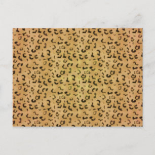 Cartão Postal Leopard Pattern