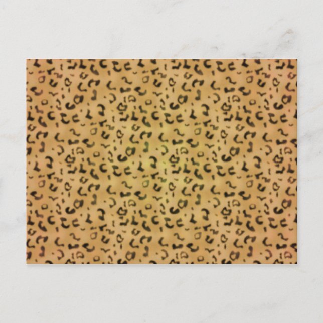 Cartão Postal Leopard Pattern (Frente)