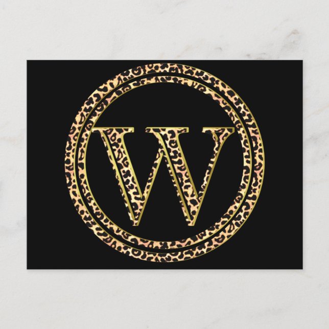 Cartão Postal Leopard W (Frente)