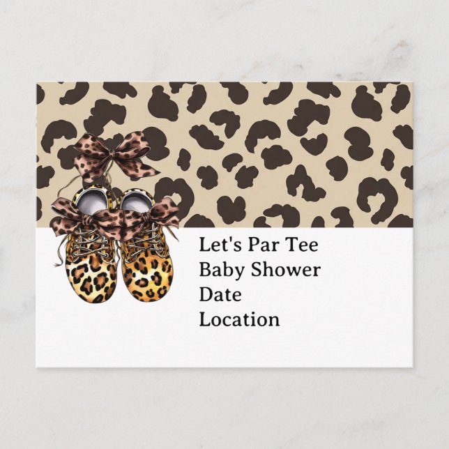 Cartão Postal Leopardo  (Frente)