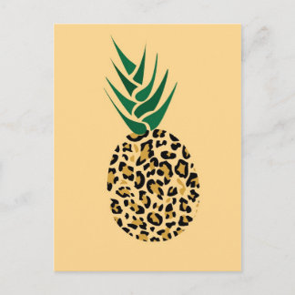 Cartão Postal Leopardo ou abacaxi? Imagem de ilusão engraçada